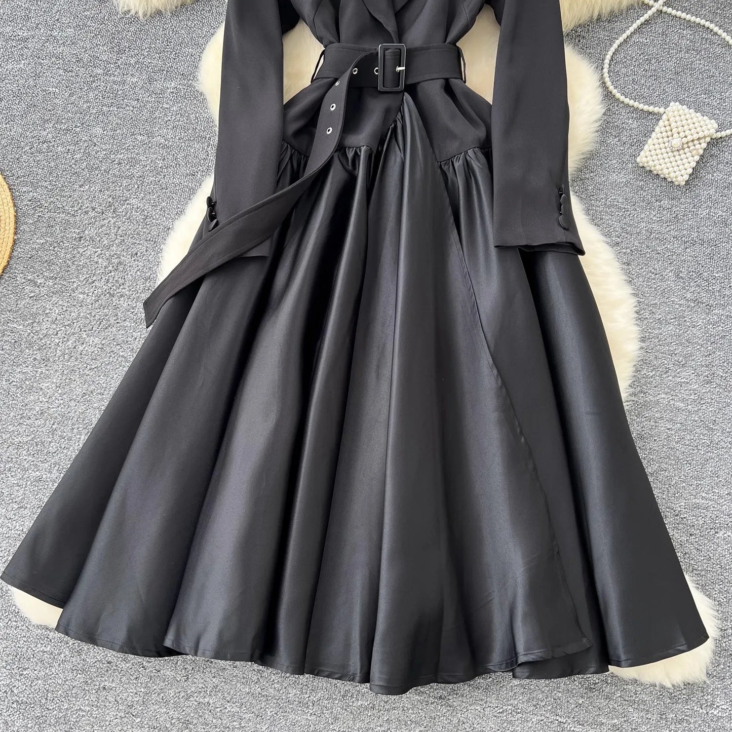 Long Sleeve dress/ belt