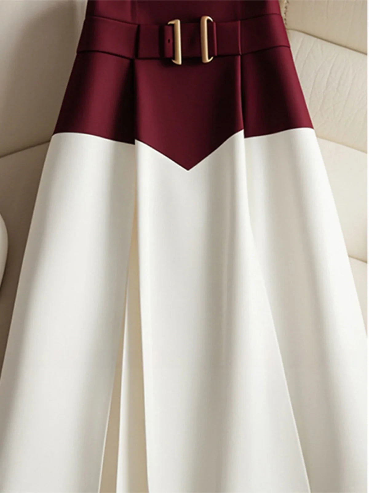 French Red White skirt