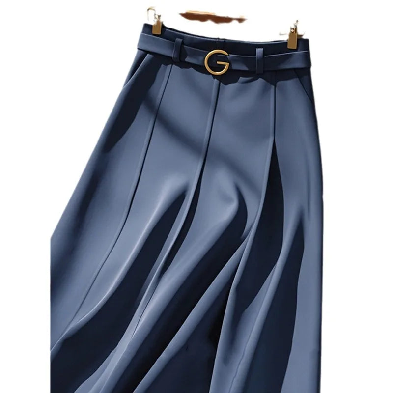 Navy Mid-length Skirts