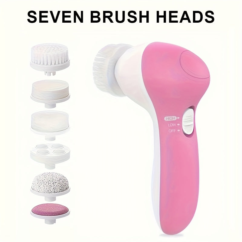Electric 7-In-1 Facial Cleanser Face Washer