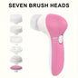Electric 7-In-1 Facial Cleanser Face Washer