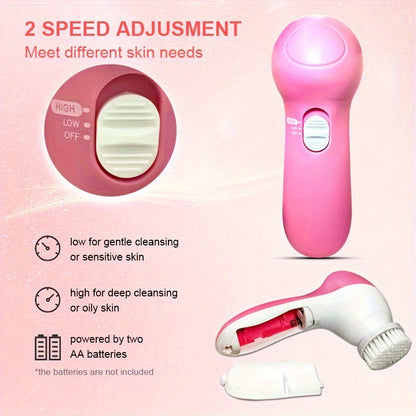 Electric 7-In-1 Facial Cleanser Face Washer