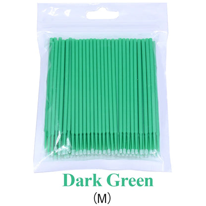 100PCS/Bottle Cleaning Swabs/ Applicators Microblade Makeup Micro Brushes