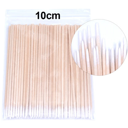 100PCS/Bottle Cleaning Swabs/ Applicators Microblade Makeup Micro Brushes