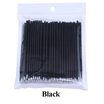 100PCS/Bottle Cleaning Swabs/ Applicators Microblade Makeup Micro Brushes