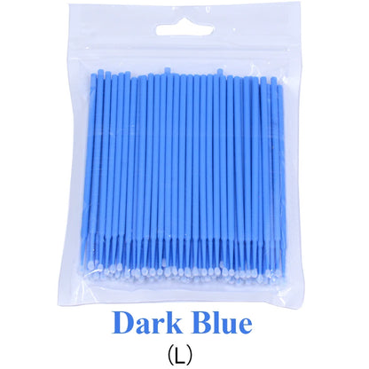 100PCS/Bottle Cleaning Swabs/ Applicators Microblade Makeup Micro Brushes