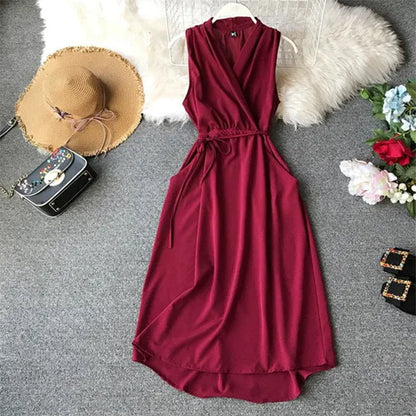 Chiffon Long Dress Party Women Tank