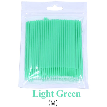 100PCS/Bottle Cleaning Swabs/ Applicators Microblade Makeup Micro Brushes