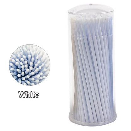 100PCS/Bottle Cleaning Swabs/ Applicators Microblade Makeup Micro Brushes