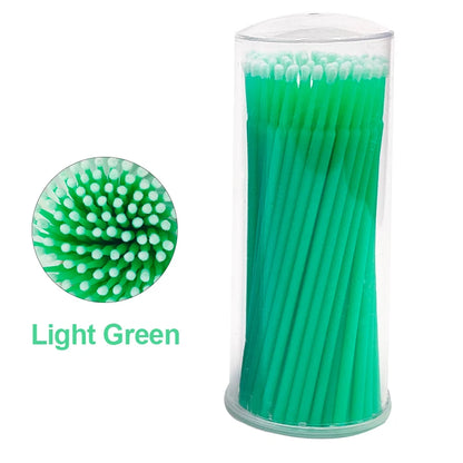100PCS/Bottle Cleaning Swabs/ Applicators Microblade Makeup Micro Brushes