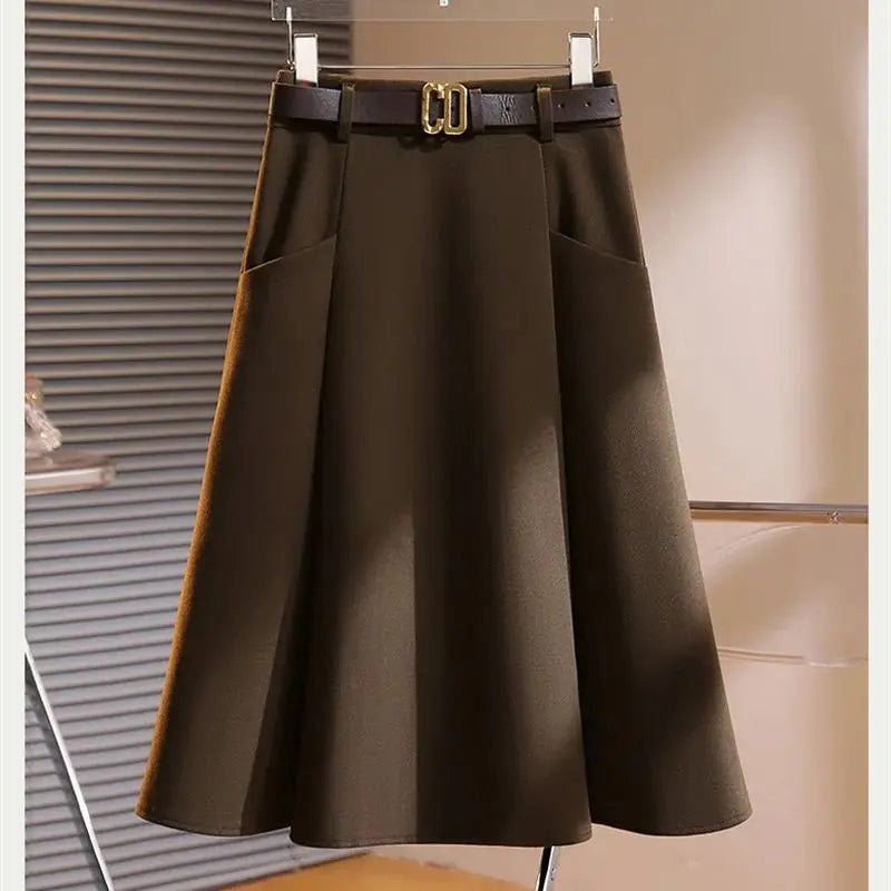 Wool mid height Skirt