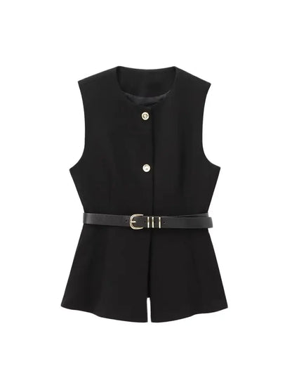 Long Waistcoat with Belt