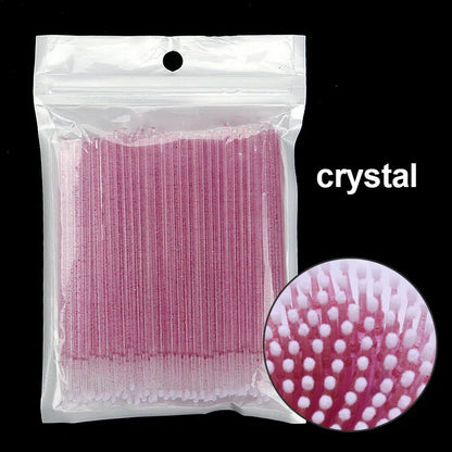 100PCS/Bottle Cleaning Swabs/ Applicators Microblade Makeup Micro Brushes