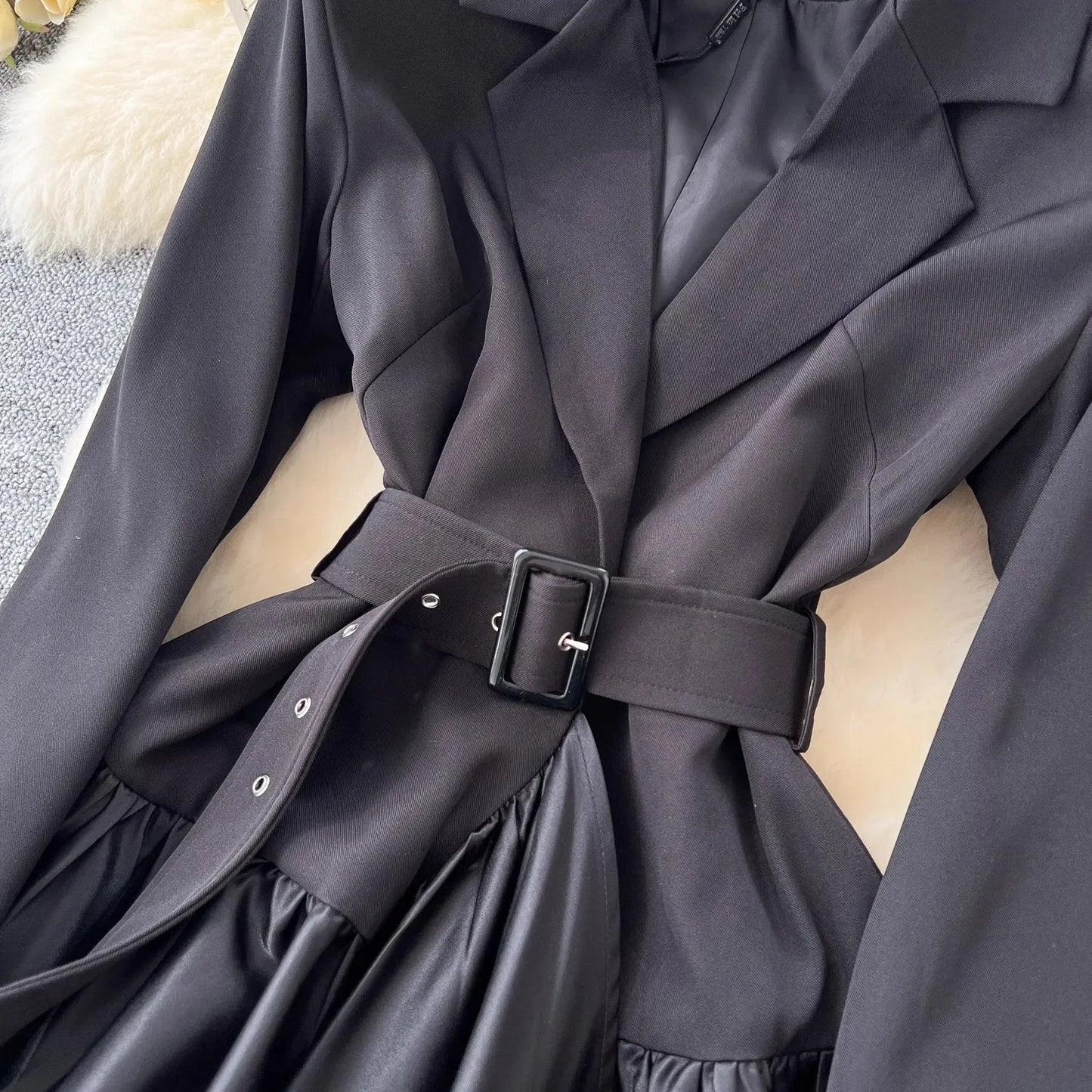 Long Sleeve dress/ belt