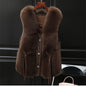 High Quality synthetic Fur Vest Jacket