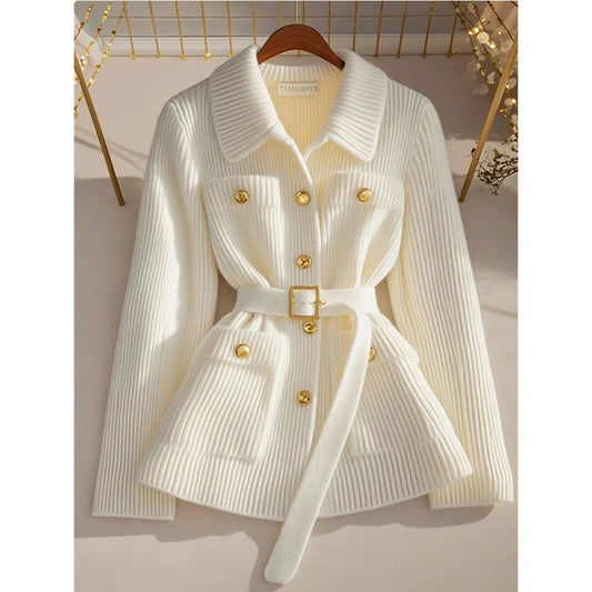 Casual All-Match Knit Sweater Coat Tops Female Cardigans