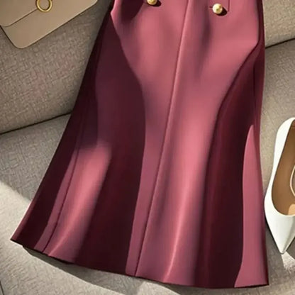 Elegant Skirt buttoned