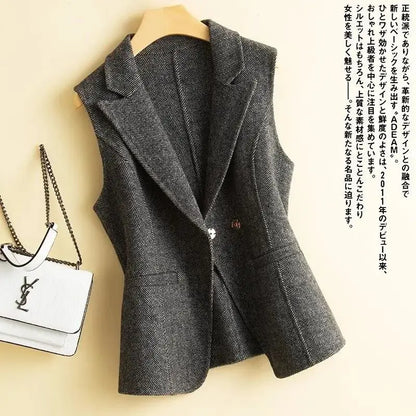 Loose Woolen Vest Ladies Casual Waistcoat Vest