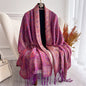 Scarf Cashmere Women Jacquard Pashmina Design Floral Female Thick Blanket Soft Bufanda Warm Shawl Poncho Stole