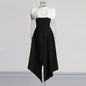 Elegant Long Dress Women Square Collar Sleeveless