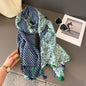 Viscose Cotton Scarf Aztec Paisley Floral Shawl Wraps Lady Thin Scarves Fashion Tassel