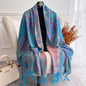 Scarf Cashmere Women Jacquard Pashmina Design Floral Female Thick Blanket Soft Bufanda Warm Shawl Poncho Stole