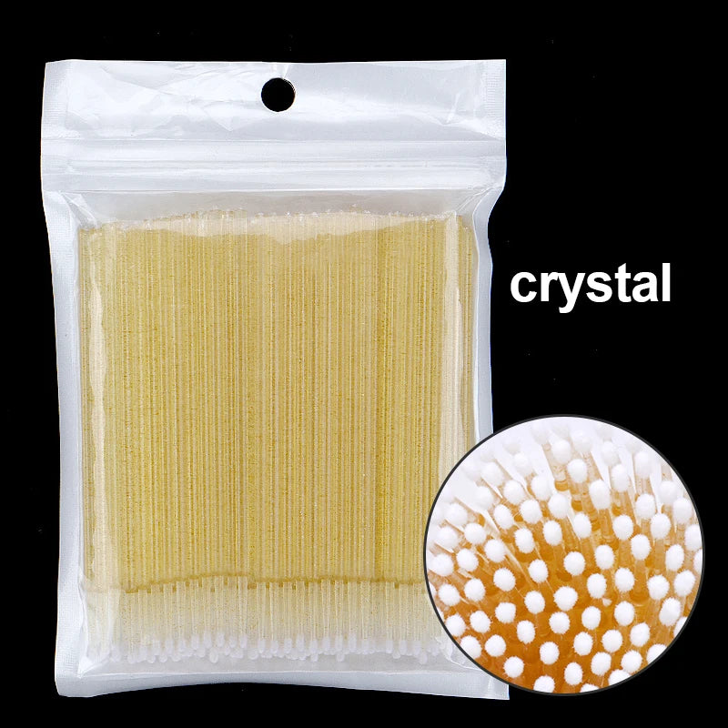 100PCS/Bottle Cleaning Swabs/ Applicators Microblade Makeup Micro Brushes