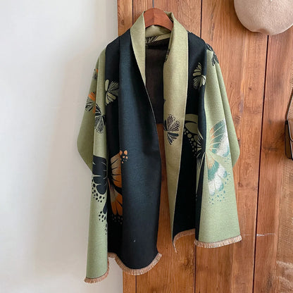 Thick Warm Scarf Women Cashmere Shawl and Wraps Pashmina