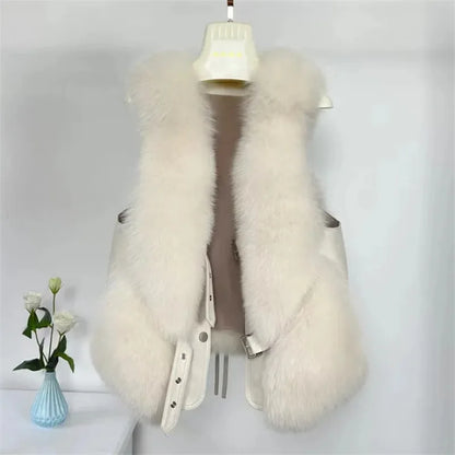 Synthetic Fur Vest Short Style