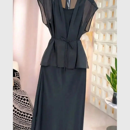 Elegant Black Suit 2-Piece Sets