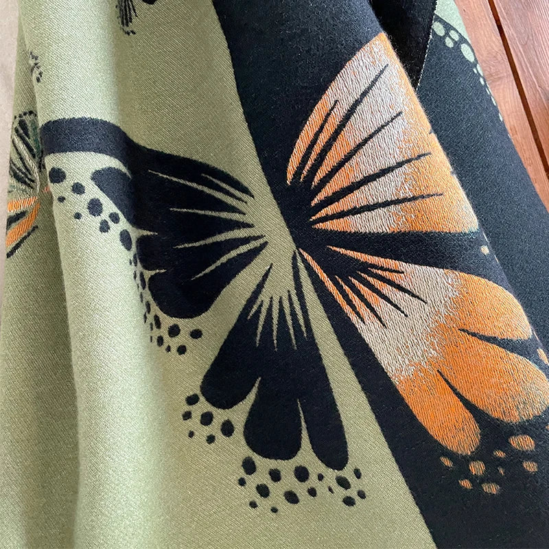 Thick Warm Scarf Women Cashmere Shawl and Wraps Pashmina