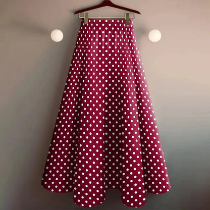 Skirt Hanging Over The Knee High Waist Printing Skirts Female