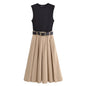 Pleated Belt dress
