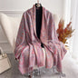 Scarf Cashmere Women Jacquard Pashmina Design Floral Female Thick Blanket Soft Bufanda Warm Shawl Poncho Stole