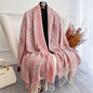 Scarf Cashmere Women Jacquard Pashmina Design Floral Female Thick Blanket Soft Bufanda Warm Shawl Poncho Stole
