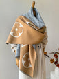 Winter Faux Shawl Warm Jacquard Scarf Versatile Blanket Use Neck Protection New Style