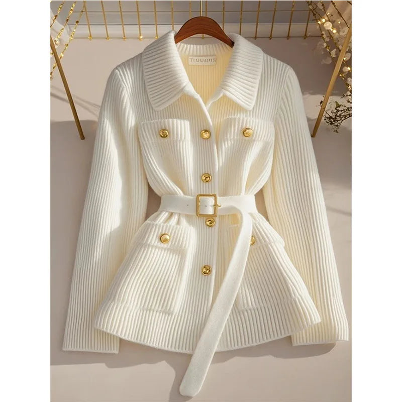 Casual All-Match Knit Sweater Coat Tops Female Cardigans