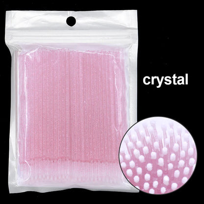 100PCS/Bottle Cleaning Swabs/ Applicators Microblade Makeup Micro Brushes
