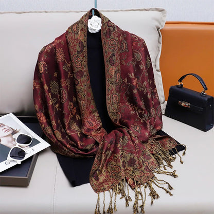 Pashmina Chale Dame Enveloppement Chaud Hiver Foulards Femme