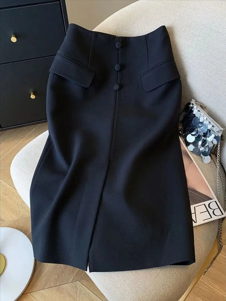 Navy Blazer Skirt