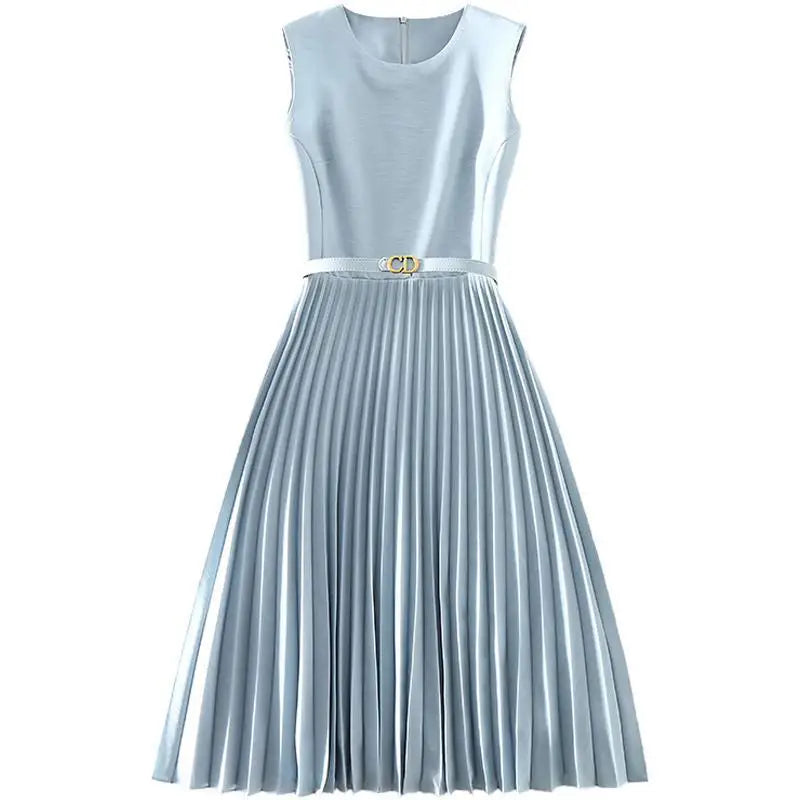 Pleated Skirt Corset Dress