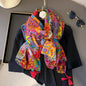 Viscose Cotton Scarf Aztec Paisley Floral Shawl Wraps Lady Thin Scarves Fashion Tassel