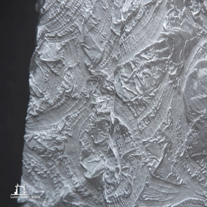 Black and white texture designer fabric