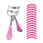 Portable Eyelash Curler with 15 Silicone Pads and Stainless Steel Eyelash Curler