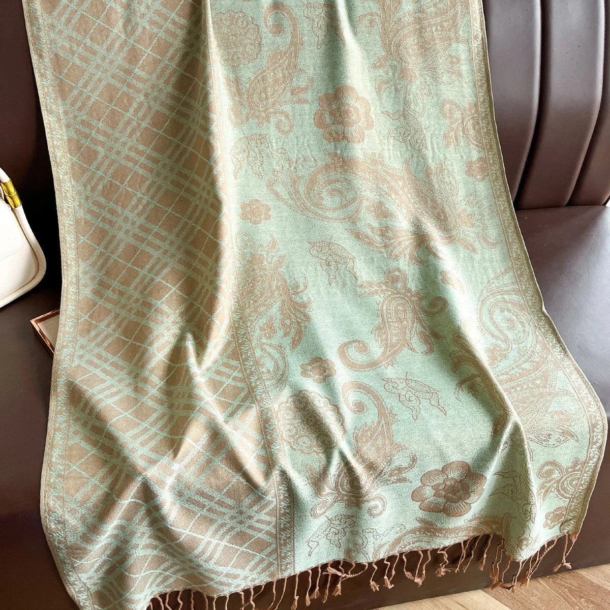 Scarf Cashmere Feeling Pashmina Shawls Tassel Hijab Head Wraps Femme Winter Scarves