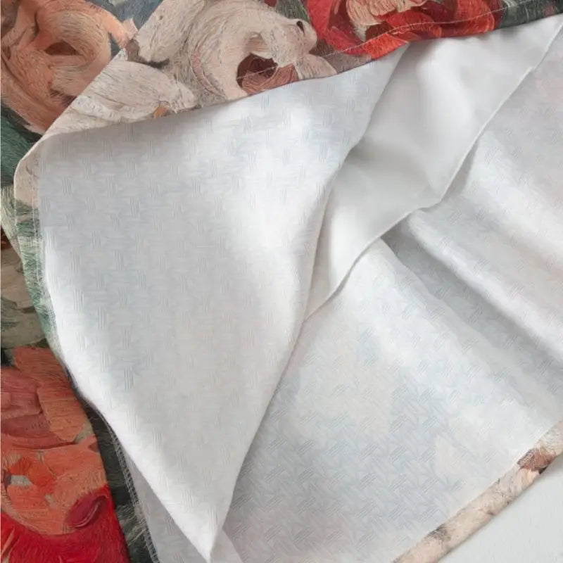 Floral Vintage Painting Chic High Waist Ball long skirt