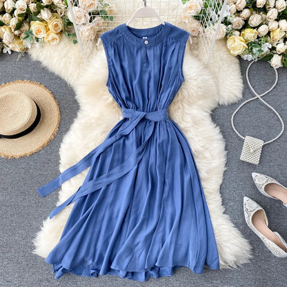 Casual Solid Sleeveless dress