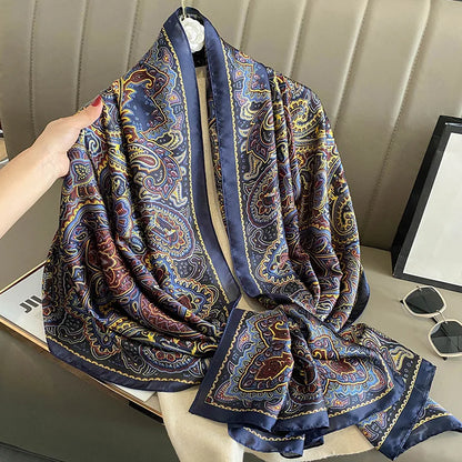 Scarf Polyester Material Smooth Scarf Soft Shawl