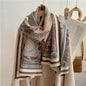 Cashmere Double-Sided JThick Warm Scarf