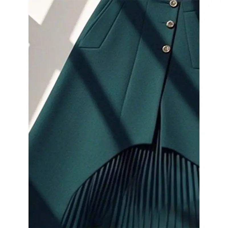 Patchwork long skirt